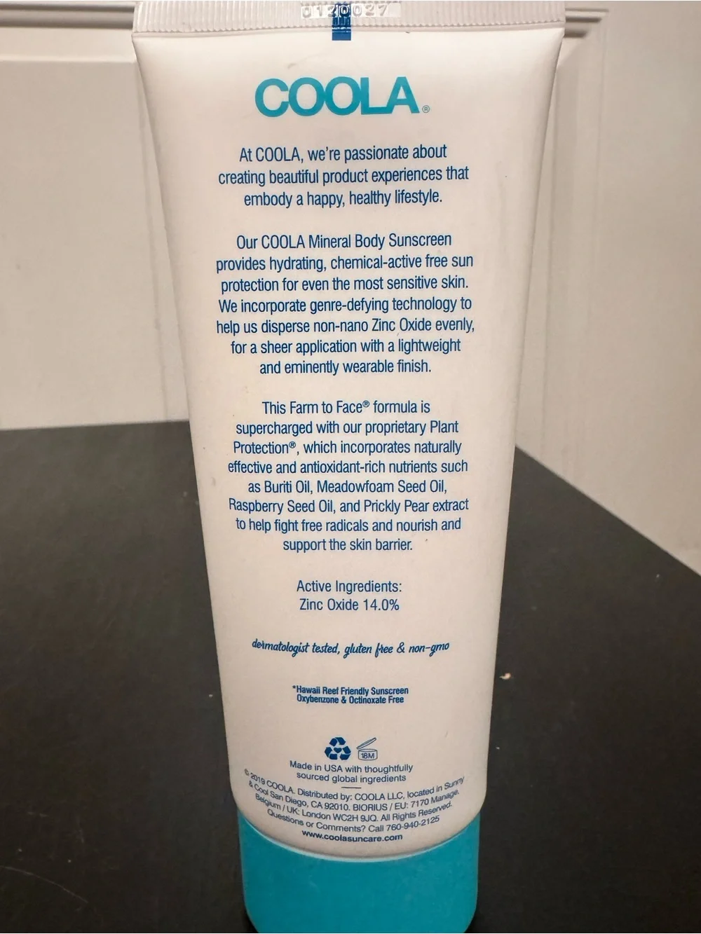 Coola Fragrance Free Mineral Body Sunscreen SPF 30 70%+ Organic 5oz Exp 01/22
